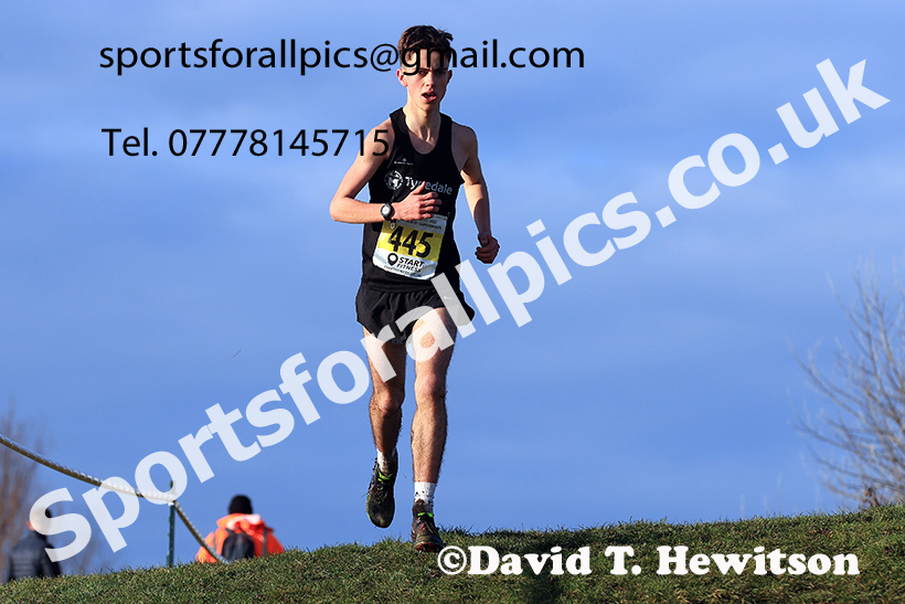 Mens under-17s 2024 NECAA Cross Country Champs., Temple Park, South Shields. Photo: David T. Hewitson/Sports for All Pics